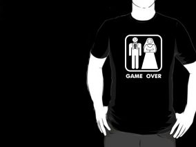 Bachelor Party t-shirt - Game over