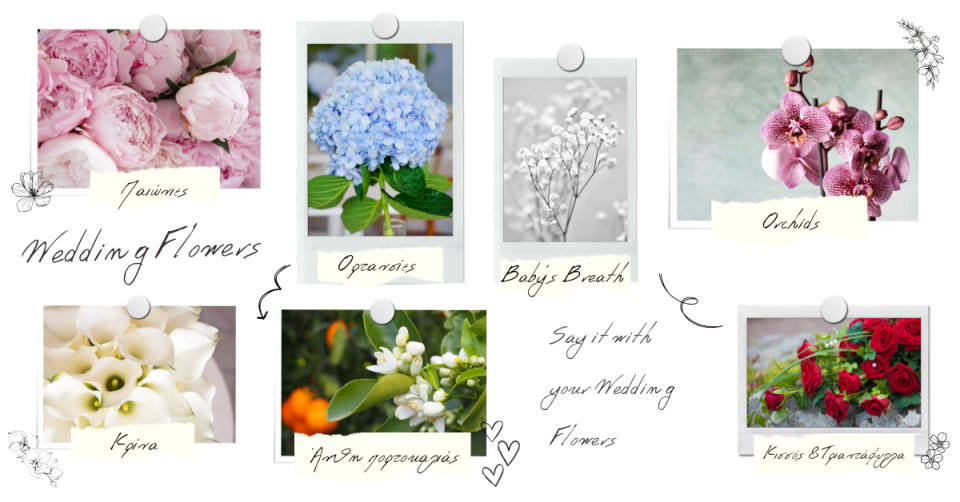 λουλούδια γάμου και τι συμβολίζουν